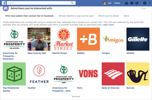 adv that have my info